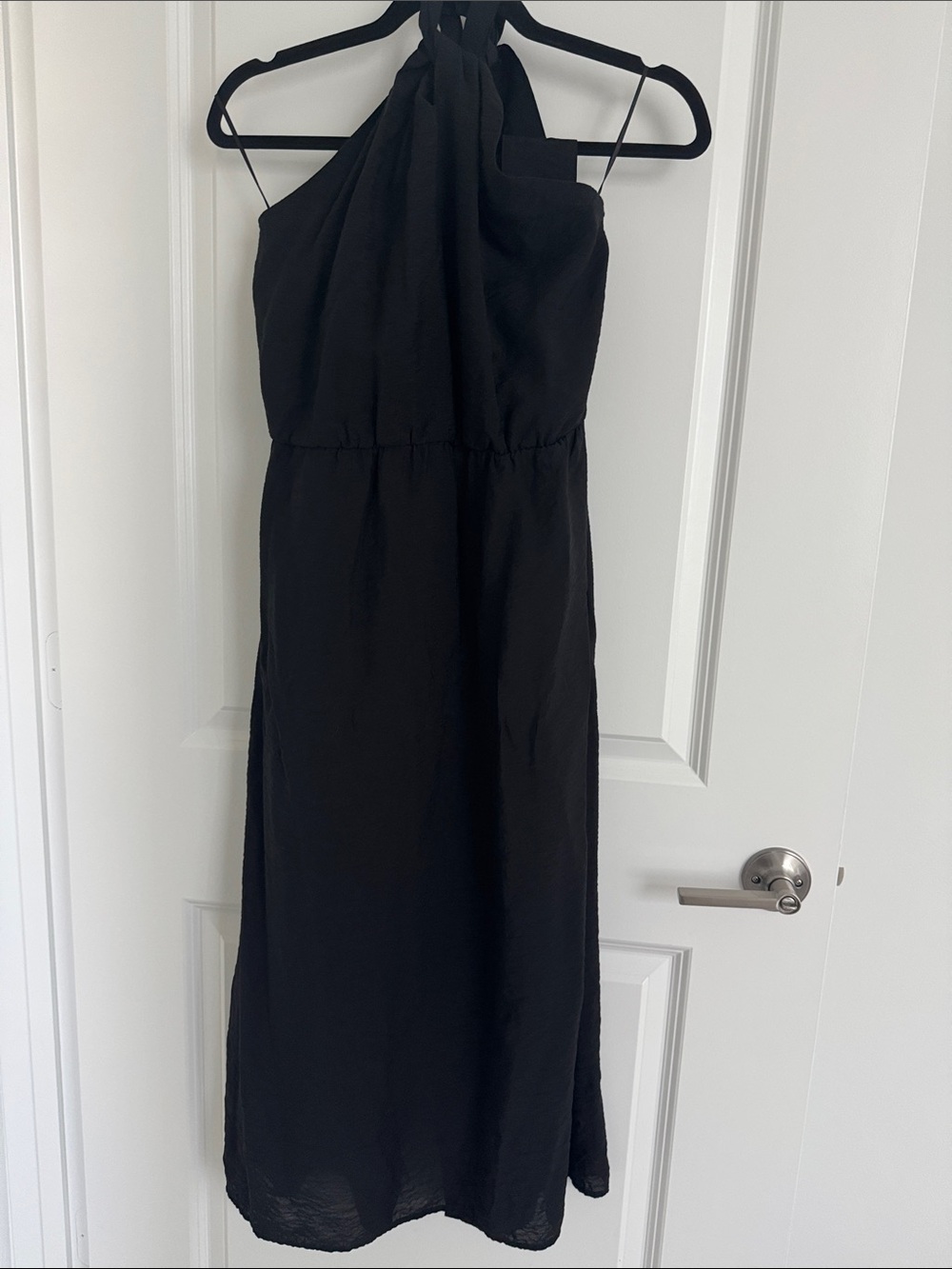 H&M Black Halter-Neck Maxi Dress